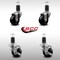 Service Caster 3'' SS Phenolic Wheel Swivel 1-5/8'' Expand Stem Caster Set 2 Brakes, 4PK SCC-SSEX20S314-PHS-2-TLB-2-158 - alternate 3